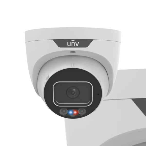 Uniview 8MP TriGuard 4K 2.8mm Fixed Lens Light Hunter IR+White+ Red & Blue LED, Built-in Mic Audio, IPC3638SS-ADF28KMC-I1