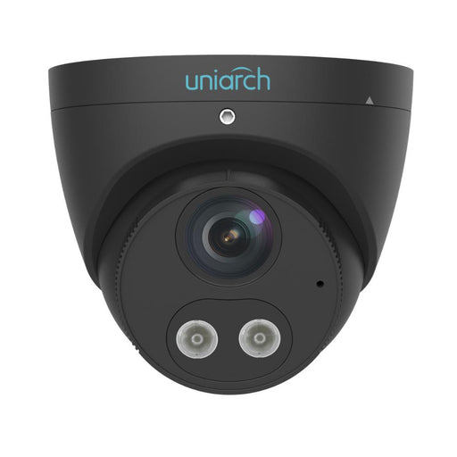 Uniarch 5MP HD Intelligent Light and Audible Warning Fixed Eyeball Network Camera BLACK, IPC-T1P5-AF28KC-B-Surveillance Camera-Uniarch-CTC Communications