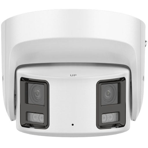 Hikvision 8MP ColorVu Turret 4mm Dual Head Strobe + Speaker network Camera, DS-2CD2387G2P-LSU/SL