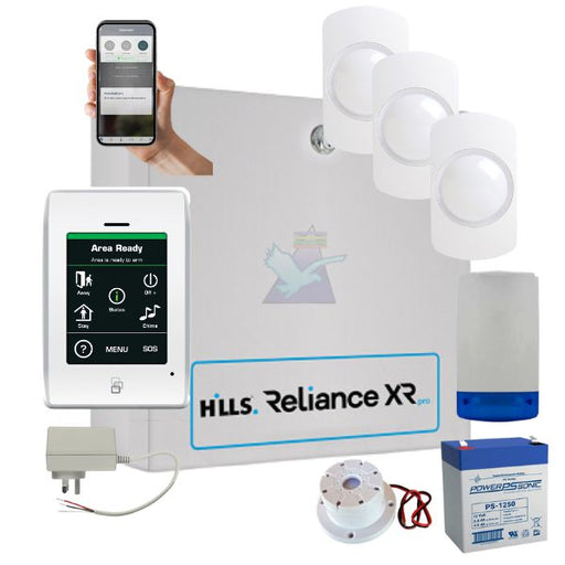 Hills Security Alarm System Reliance XRPro, Touchnav Kit