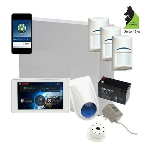 Bosch Solution 3000 Alarm System with 3 x Gen 2 Tritech Detectors+ 5" Touch Screen Code pad+IP Module
