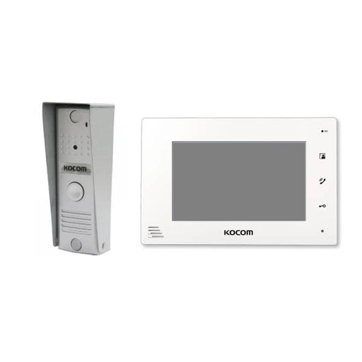 Kocom Video Intercom Kit with Slimline Door Station, 2 Wire