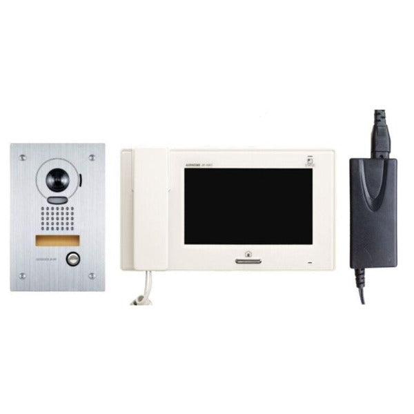 Aiphone Home Intercom Kit, Flush Mounted Door Station, JPS4AEDF
