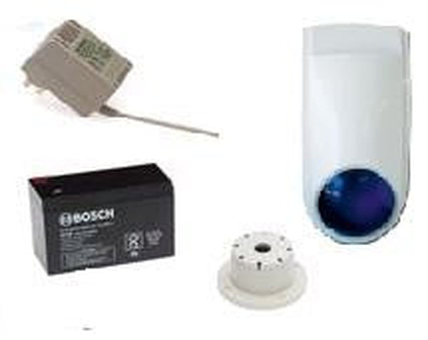 Bosch Solution 3000 Alarm System with 2 x Wireless Tritech detectors +Text Code pad, Plastic remotes