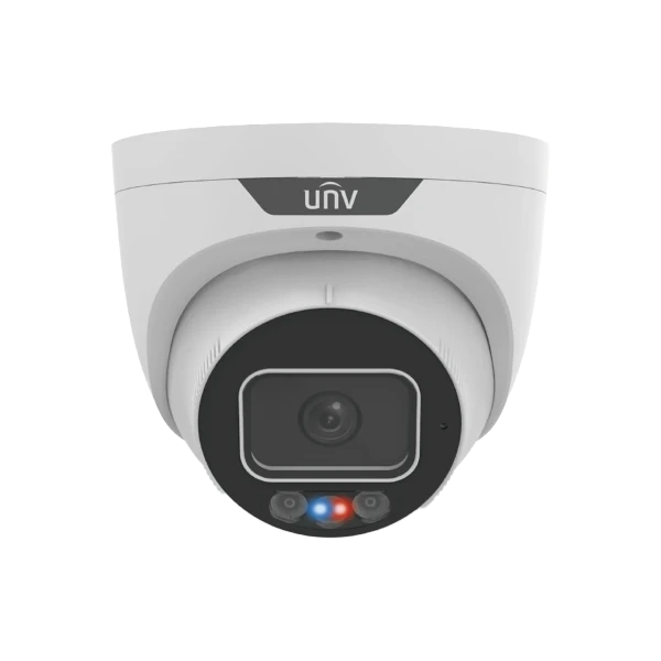 Uniview 8MP TriGuard 4K 2.8mm Fixed Lens Light Hunter IR+White+ Red & Blue LED, Built-in Mic Audio, IPC3638SS-ADF28KMC-I1