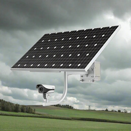 Dahua 100W Solar Camera System Kit (With Lithium Battery), KIT/DH-PFM378-B100-WB/PFM372-L45-4S14P/DH-IPC-HFW4230MP-4G-AS-I2-0360B-HW120