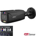 Dahua 6MP Tioc 2.0 Active Deterrence Bullet Fixed Camera Black, DH-IPC-HFW3649T1-AS-PV-ANZ-BLK