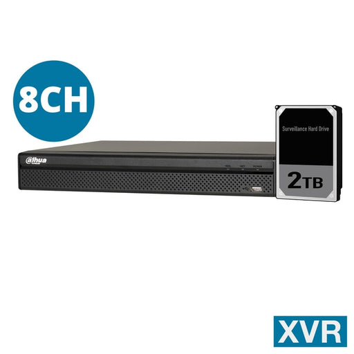 Dahua 8ch XVR with 2TB HDD installed, DH-XVR5108HS-4KL-I3-2TB-Network Video Recorder-Dahua-CTC Communications