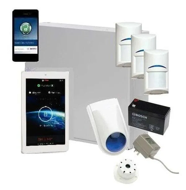 Bosch Solution 3000 Alarm System with 3 x Gen 2 Quad Detectors+ 7" Touch Screen+ IP Module