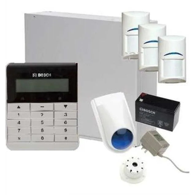 Bosch Solution 3000 Alarm System with 3 x Gen 2 Quad Detectors+ Text Code pad