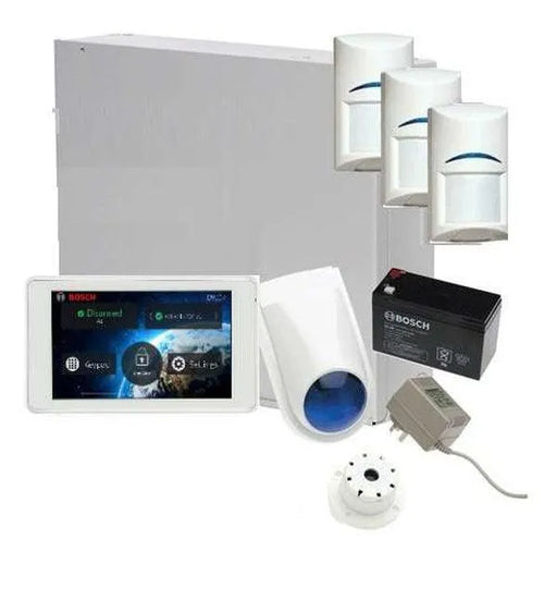 Bosch Solution 3000 Alarm System with 3 x Gen 2 PIR Detector's 5" Touch Screen Code pad