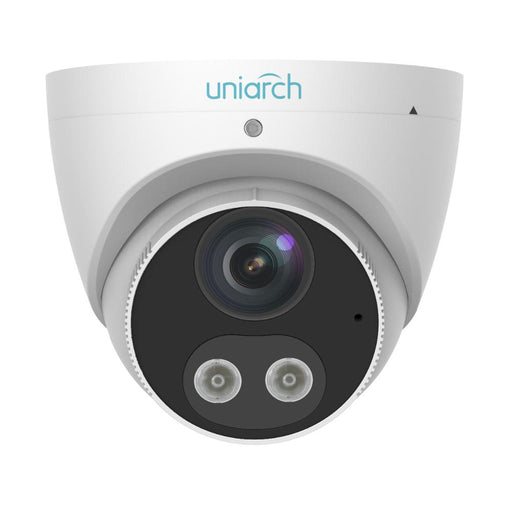 Uniarch 5MP HD Intelligent Light and Audible Warning Fixed Eyeball Network Camera, IPC-T1P5-AF28KC-Surveillance Camera-Uniarch-CTC Communications