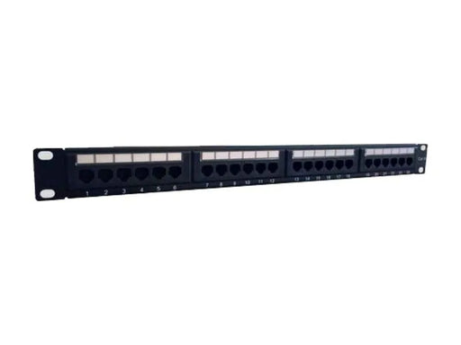 1 RU 24 Port Cat6 Patch Panel, VC-PP6-24