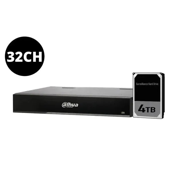 Dahua 32ch NVR DHI-NVR5432-16P-AI/ANZ with Hard Drive Options
