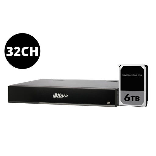 Dahua 32ch AI NVR with 6TB installed, DHI-NVR5432-16P-I-6TB-Dahua-CTC Communications
