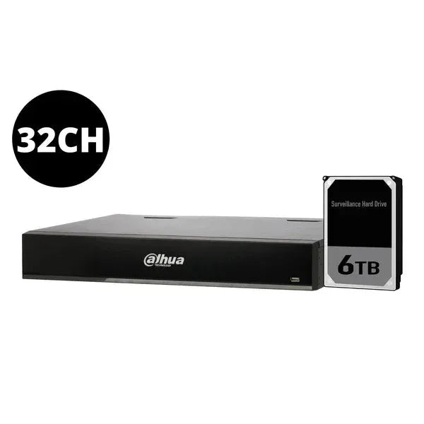 Dahua 32ch NVR DHI-NVR5432-16P-AI/ANZ with Hard Drive Options
