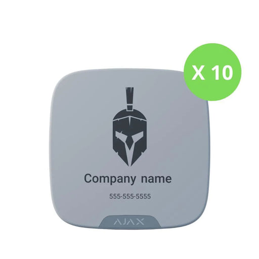 Batch of SS DD Brandplates (10 pcs) (White), AJAX#20380