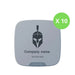 Batch of SS DD Brandplates (10 pcs) (White), AJAX#20380