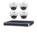 Hikvision CCTV Kit, AcuSense, 4 x 8MP Dome (Mic), 8CH NVR with 4TB HDD