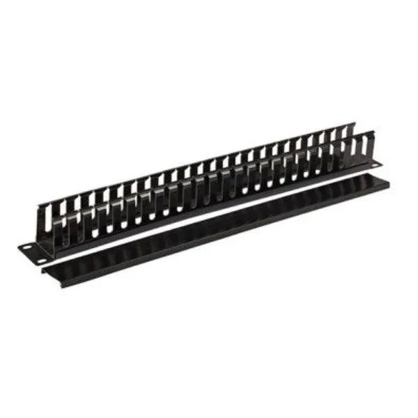 19" 1U Cable Management, 24 Open Slot, 2 Back Slot, Metal Type, VC-61102