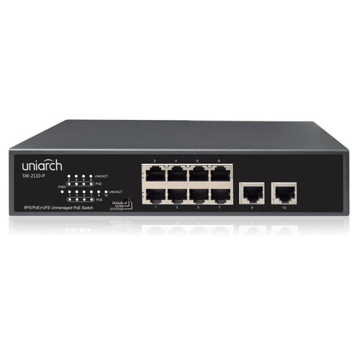 Uniarch 10-Port PoE Switch, SW-2110-P-Network Switch-Uniarch-CTC Communications