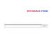 Night Sabre NS-45PAW PoE Security Light with Red/Blue Strobe Alarm – White (Discreet Linear LED Security Light)