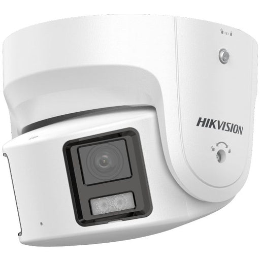 Hikvision 8MP ColorVu Turret 4mm Dual Head Strobe + Speaker network Camera, DS-2CD2387G2P-LSU/SL