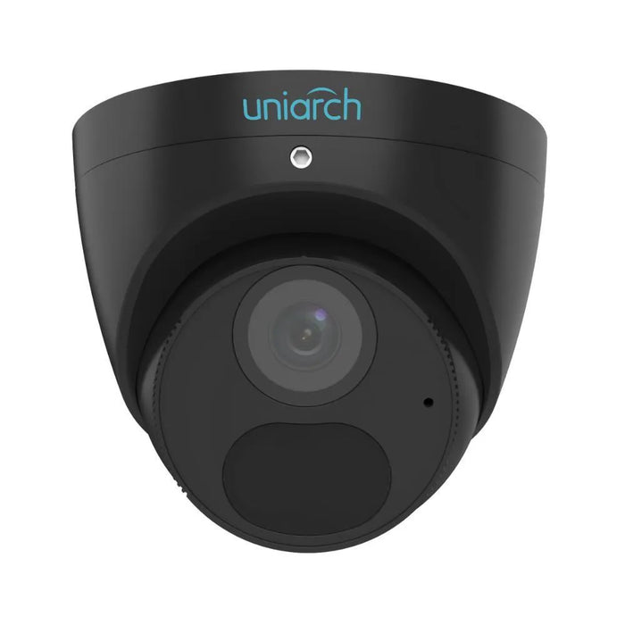 Uniarch 6MP HD Fixed Turret Network Camera Black, IPC-T1E6-AF28K-B