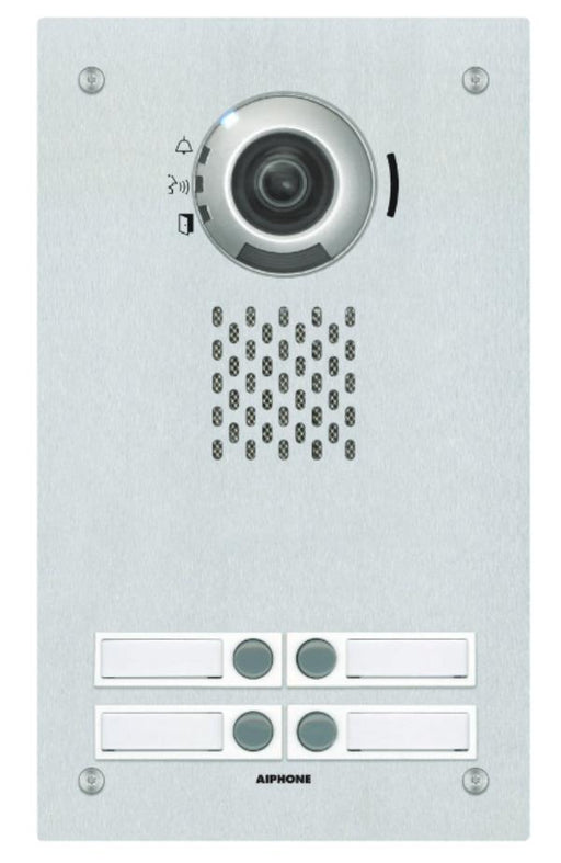 Aiphone Intercom IP 4 Button Video Door Station With Mechanical Button, IX Series 2, IX-4DVF