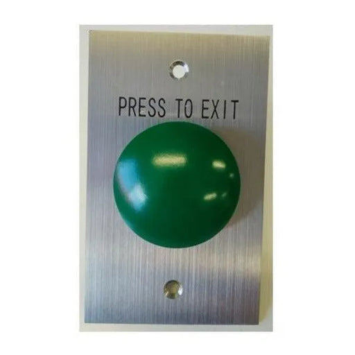 Smart ARLSWP-28G Press to Exit Green dome head on flat standard stainless steel plate