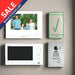 Aiphone Smartphone Flush Intercom kit, Two Monitors, JO Series, JOS-1FW-2M