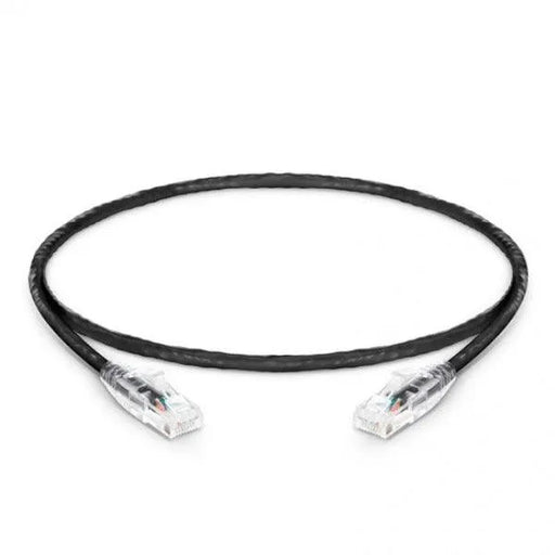 Black Cat 6A Snagless (UTP) Super thin with Rj45 Network Patch Cable