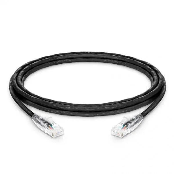 Black Cat 6A Snagless (UTP) Super thin with Rj45 Network Patch Cable