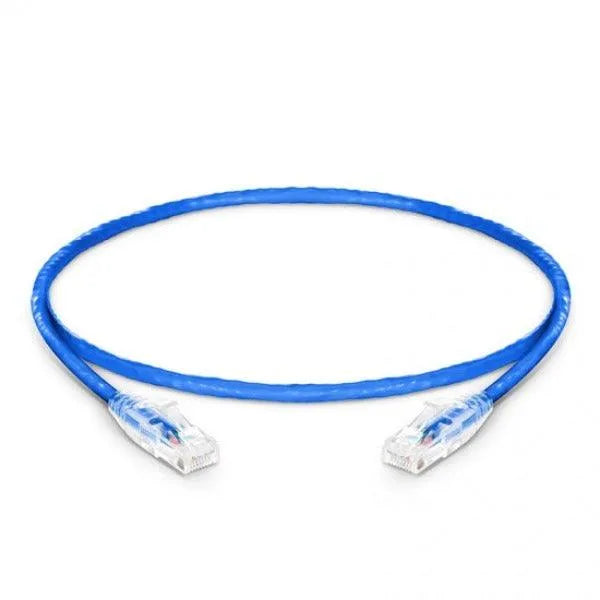 Blue Cat 6A Snagless (UTP) Super thin with Rj45 Network Patch Cable
