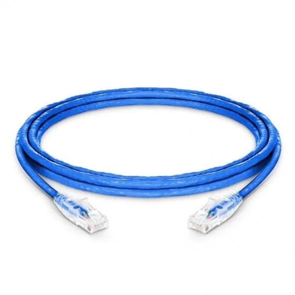 Blue Cat 6A Snagless (UTP) Super thin with Rj45 Network Patch Cable