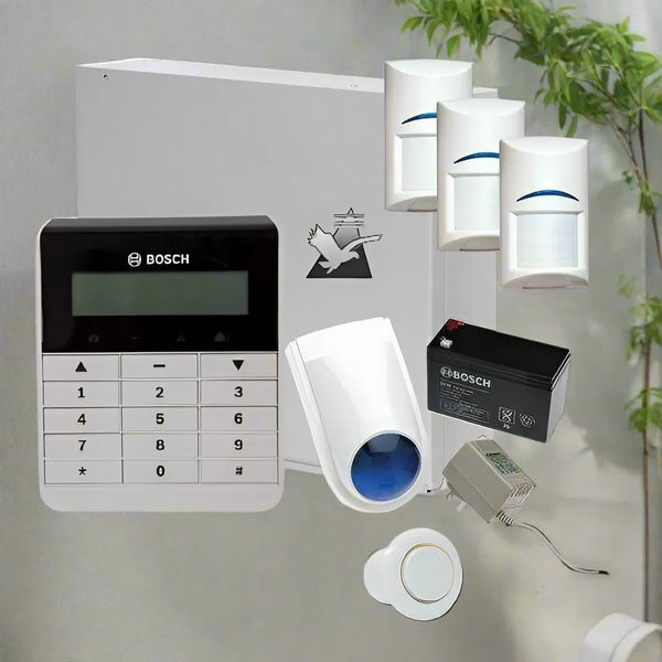 Bosch Solution 2000 Alarm System with 3 x Gen 2 Quad Detectors+ Text Code pad