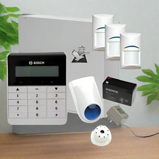 Bosch Solution 2000 Alarm System with 3 x Gen 2 PIR Detectors+ Text Code pad
