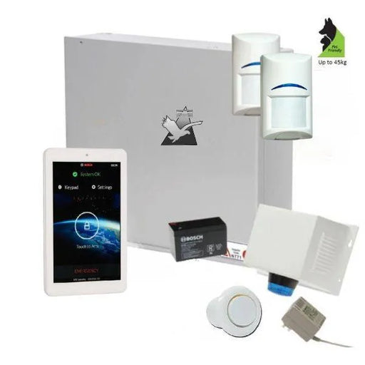 Bosch Solution 2000 Alarm System with 2 x Tritech Detectors+ 7" Touch Screen Code pad