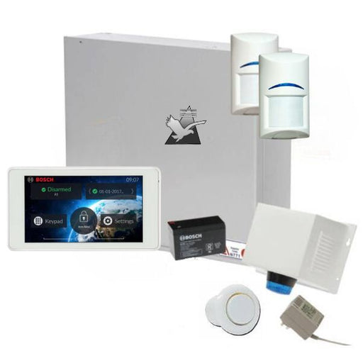 Bosch Solution 2000 Alarm System with 2 x PIR Detectors+ 5" Touch Screen Code pad