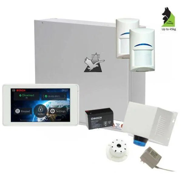 Bosch Solution 2000 Alarm System with 2 x Tritech Detectors+ 5" Touch Screen Code pad