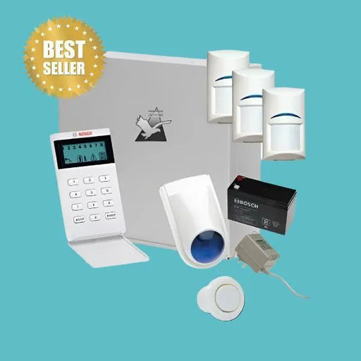 Bosch Solution 2000 Alarm System, 3 x PIR Detectors, Icon Codepad