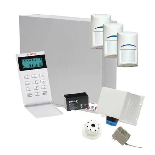 Bosch Solution 3000 Alarm System, 3 x Quad Detectors + Icon Code pad