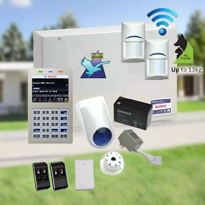 Bosch Solution 6000 Alarm System, 2 x Wireless Detectors, Plastic Remote Controls