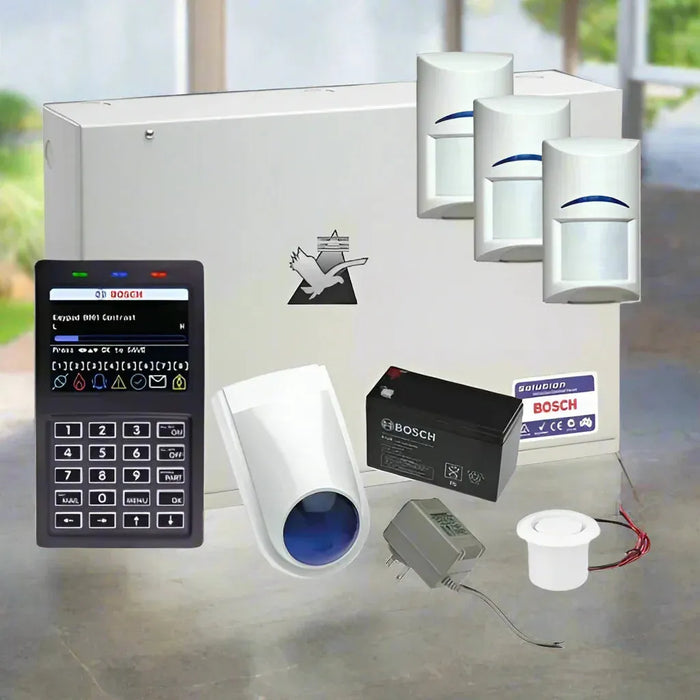 Bosch Solution 6000 Home Alarm System, 3 x Tritech Detectors
