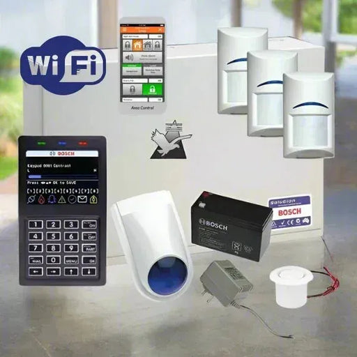 Bosch Solution 6000 Alarm System Wi-Fi Kit, 3 x Tritech Pet Friendly Detectors