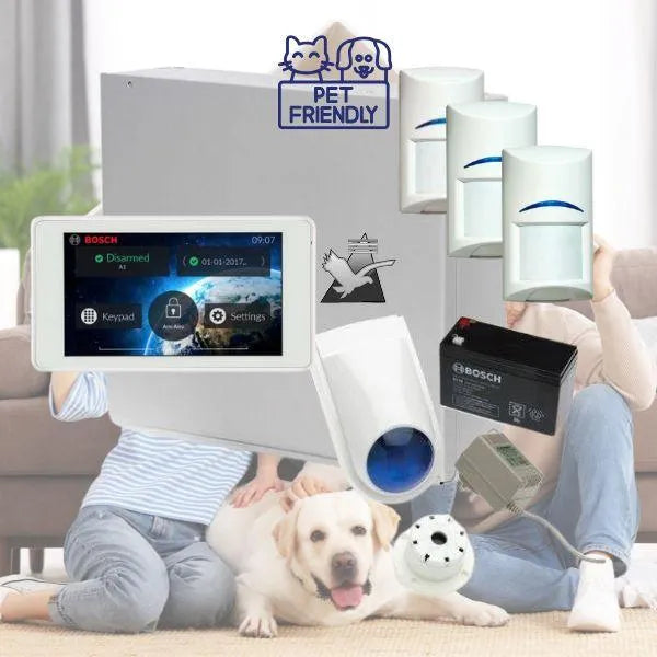 Bosch Solution 3000 Alarm System with 3 x Gen 2 Tritech Detectors+ 5" Touch Screen