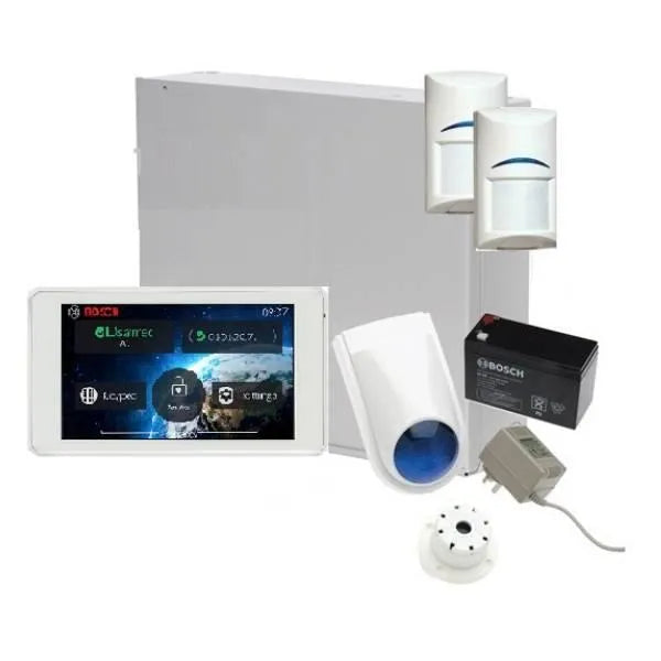 Bosch Solution 2000 Alarm System with 2 x PIR Detectors, 5" Touch Screen Code pad