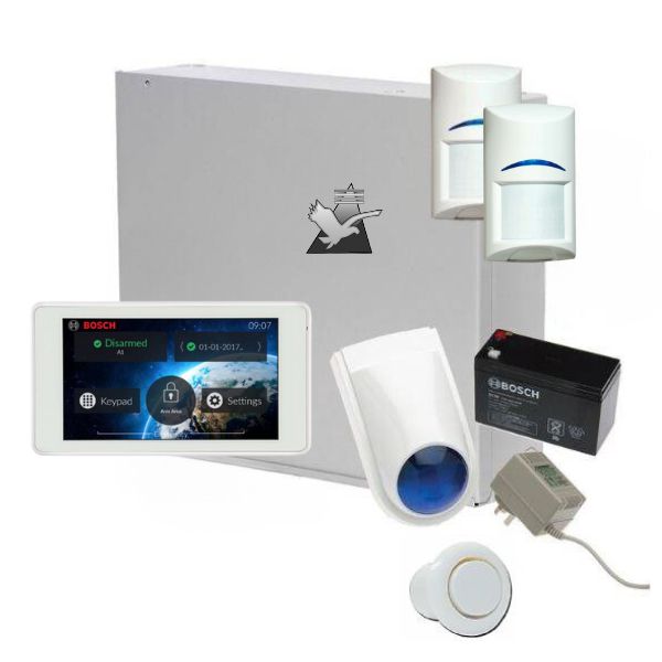 Bosch Solution 2000 Alarm System with 2 x PIR Detectors+ 5" Touch Screen Code pad