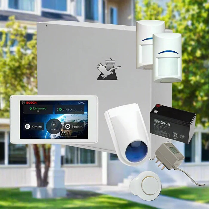 Bosch Solution 2000 Alarm System with 2 x PIR Detectors, 5" Touch Screen Code pad