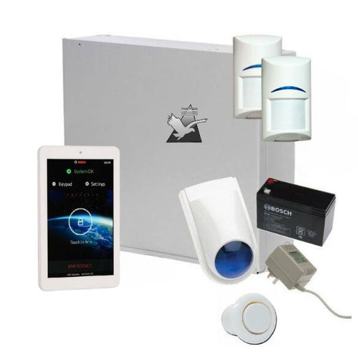 Bosch Solution 2000 Alarm System with 2 x PIR Detectors+ 7" Touch Screen Code pad